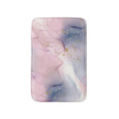 Tapis De Bain Glam d'Imaginaire épi rose et or (Devant (Vertical))