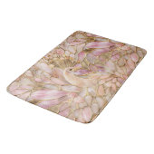 Tapis De Bain Glam Gold Chic Pink Peacock (Angle)