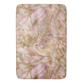 Tapis De Bain Glam Gold Chic Pink Peacock (devant Vertical)