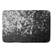 Tapis De Bain Glam noir gris argenté #1 (Devant)