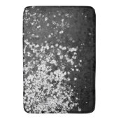 Tapis De Bain Glam noir gris argenté #1 (devant Vertical)