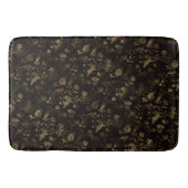 Tapis De Bain Glam or feuille motif brun (Devant)