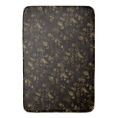 Tapis De Bain Glam or feuille motif brun (devant Vertical)