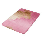 Tapis De Bain Glam rose et or (Angle)