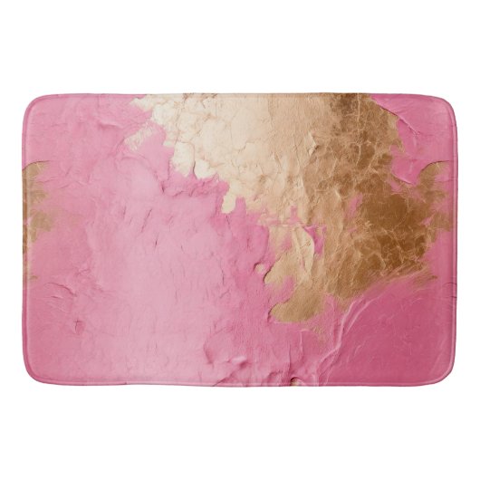Tapis De Bain Glam rose et or (Devant)