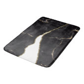 Tapis De Bain Glame d'agrafe en marbre noir (Angle)