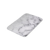 Tapis De Bain Glamorous Silver White Glitter Marble Gradient (Angle)