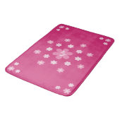 Tapis De Bain Glamour Fleur Rose- (Angle)