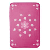 Tapis De Bain Glamour Fleur Rose- (devant Vertical)