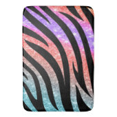 Tapis De Bain Glittery Zebra Stripes Pattern (devant Vertical)