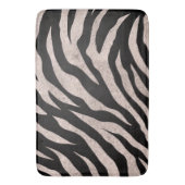 Tapis De Bain Glittery Zebra Stripes Pattern (devant Vertical)