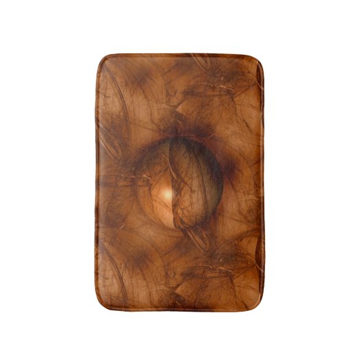 Tapis De Bain Globe Brown abstrait (Devant (Vertical))