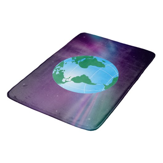 TAPIS DE BAIN GLOBE DE LA TERRE (Angle)