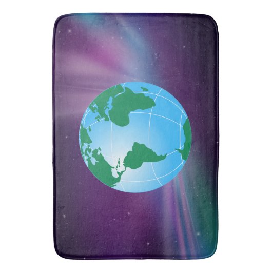 TAPIS DE BAIN GLOBE DE LA TERRE (devant Vertical)