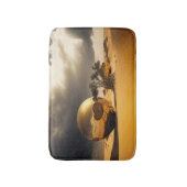 Tapis De Bain Globes dorés dans la tempête du désert (Devant (Vertical))