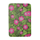 Tapis De Bain Gloire du matin en rose et vert (Devant (Vertical))