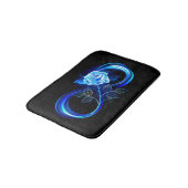 Tapis De Bain Glowing infinity with blue rose (Angle)