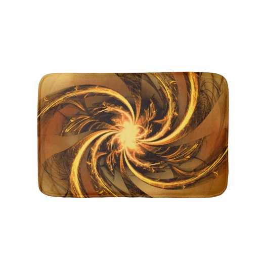 Tapis De Bain Glume de bain fractée torsadée jaune (Devant)