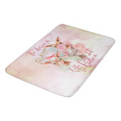 Tapis De Bain GOAT mignons | Aquarelle La réponse est la chèvre (Angle)