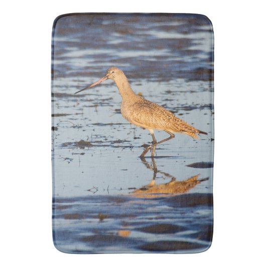 Tapis De Bain Godwit marbré dans l'océan (devant Vertical)
