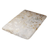 Tapis De Bain Gold Cowhide Print Metallic (Angle)