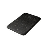 Tapis De Bain Gold glitter and sparkles on black (Angle)