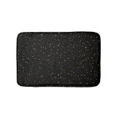 Tapis De Bain Gold glitter and sparkles on black (Devant)