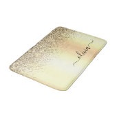 Tapis De Bain Gold Parties scintillant Girly Luxe Moderne Monogr (Angle)
