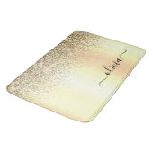Tapis De Bain Gold Parties scintillant Girly Luxe Moderne Monogr (Angle)