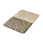 Tapis De Bain Gold Sea Ocean Waves Outlines Motif (Angle)