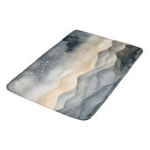 Tapis De Bain Gold Whimsical et Marine Mountains Starry Night (Angle)