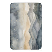Tapis De Bain Gold Whimsical et Marine Mountains Starry Night (devant Vertical)