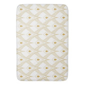 Tapis De Bain Gold & white art-deco seamless pattern 3 (devant Vertical)