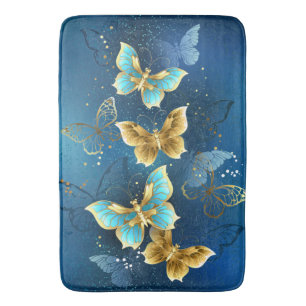 Tapis De Bain Golden butterflies