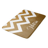 Tapis De Bain Golden Chevrons (Angle)