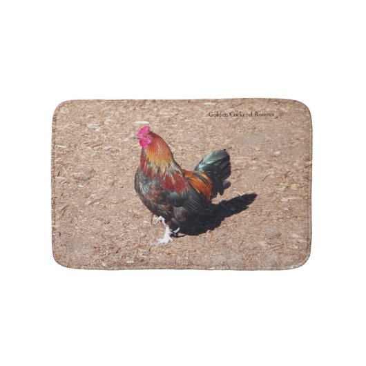 Tapis De Bain Golden Cockerel Rooster bathmat (Devant)