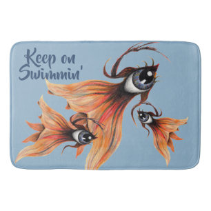 Tapis De Bain Golden Eye Surreal Goldfish Imaginaire Art N'impor