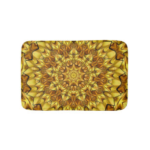 Tapis De Bain Golden Mandala Antique Abstract Design-63495