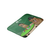 Tapis De Bain Golden Retriever Poker Pups (Angle)