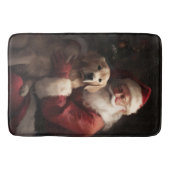 Tapis De Bain Golden Retriever with Santa Clause Christmas (Devant)