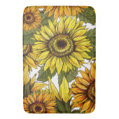 Tapis De Bain Golden Rustic Pays Tournesol Courte de douche (devant Vertical)