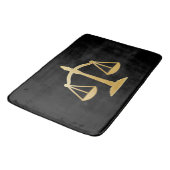 Tapis De Bain Golden Scales of Justice Law Theme (Angle)