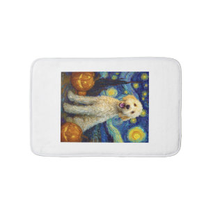 Tapis De Bain Goldendoodle Chien Mignon Halloween Jack O Lantern