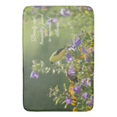 Tapis De Bain Goldfinch sur Harebell Flower (devant Vertical)