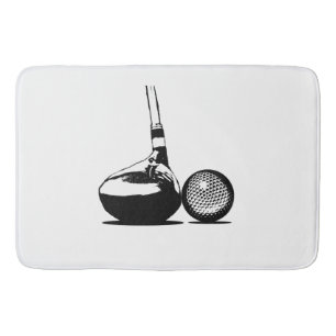 Tapis De Bain Golf Ball et Club