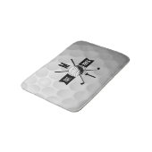 Tapis De Bain Golf Ball Texture & Club Premier Monogramme (Angle)