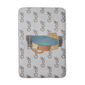 Tapis De Bain Golf Clubs Bag Tiled Text Design  (Devant (Vertical))
