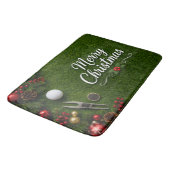 Tapis De Bain Golf de Noël sur gazon vert (Angle)