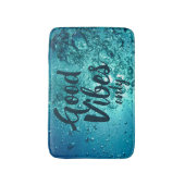 Tapis De Bain Good Vibes et Cool Blue Water (Devant (Vertical))