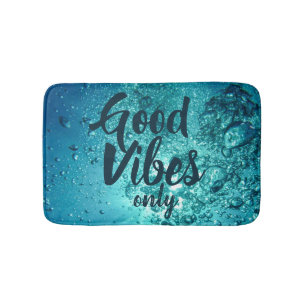 Tapis De Bain Good Vibes et Cool Blue Water